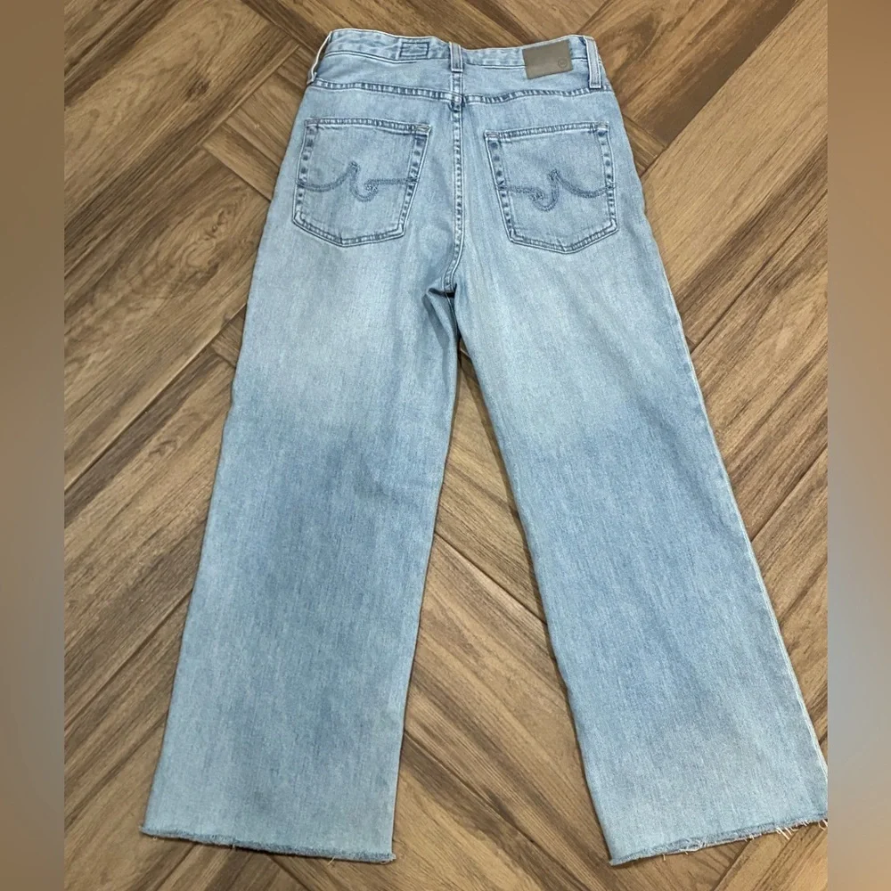 AG Adriano Goldshmied The Etta  High Rise Wide Leg Crop Jean Size 27 - Picture 5 of 11